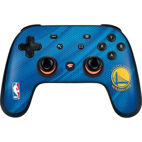 NBA Golden State Warriors Jersey Google Stadia Controller Skin
